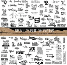 Doraking 90PCS Vintage Nice Words Sentences Sweet Happiness Beautiful 