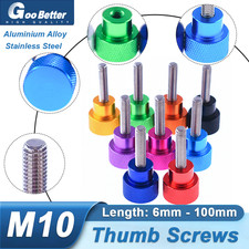 M10 Knurled Thumb Tighten Screws Hand Turn Grip Knob Bolts For Camera Tripod DIY