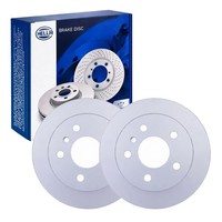 2X Hella Bremsscheiben 258Mm Hinten Passend FüR Mercedes A-KLASSE B-KLASS