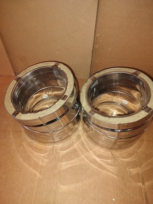 ICC EXCEL 6 Inch 15 Degree Stainless Steel  Elbow  XE-6EE15(2pcs) 1  minor dent