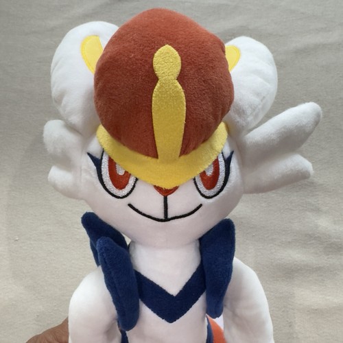 CINDERACE Pokemon 12” Sitting Plush Doll * BANDAI 2022 Import NWT New Smoke Free - Picture 3 of 16