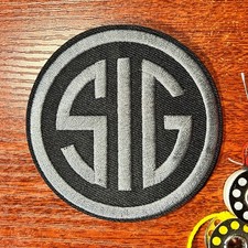 Sig Sauer Patch Gun Maker Firearms Tactical Military Embroidered Iron On 3"
