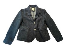 Nupkeet 1946 Wool Blend Blazer Formal Blue Age 10 Italy EUC 21" Long 31" Chest