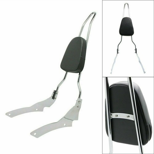 Backrest Sissy Bar Motor Chrome Fits For Dragstar 400 Custom 1997-2011 - Picture 5 of 16
