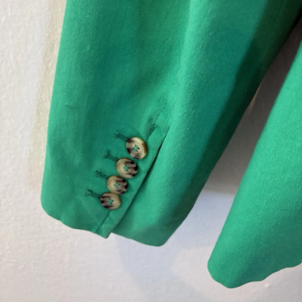 Blazer verde Chadwicks para mujer talla 10 Preppy Career Y2K chaqueta llamativa Foto 4 de 4