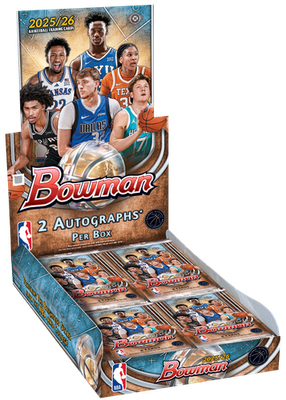 2025/26 BOWMAN BASKETBALL HOBBY BOX (2 AUTOs) w/Chrome NBA Brand