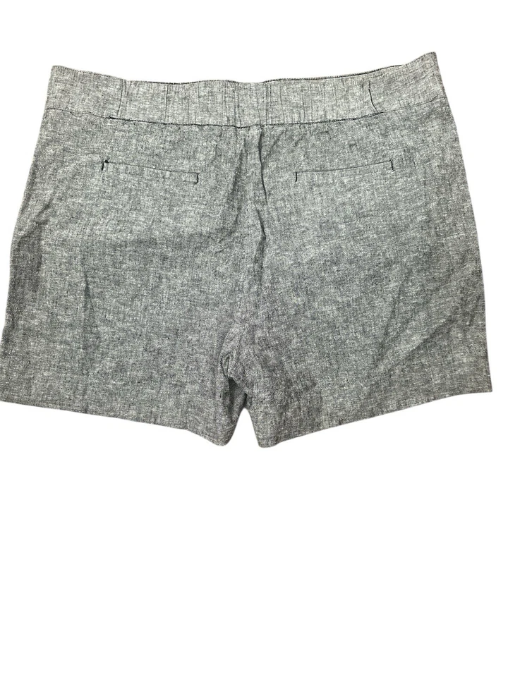 Pantalones Cortos para Mujer Apt 9 Mezcla de Lino XL Gris Clásico Pull On Chic Bolsillos Verano Foto 3 de 4