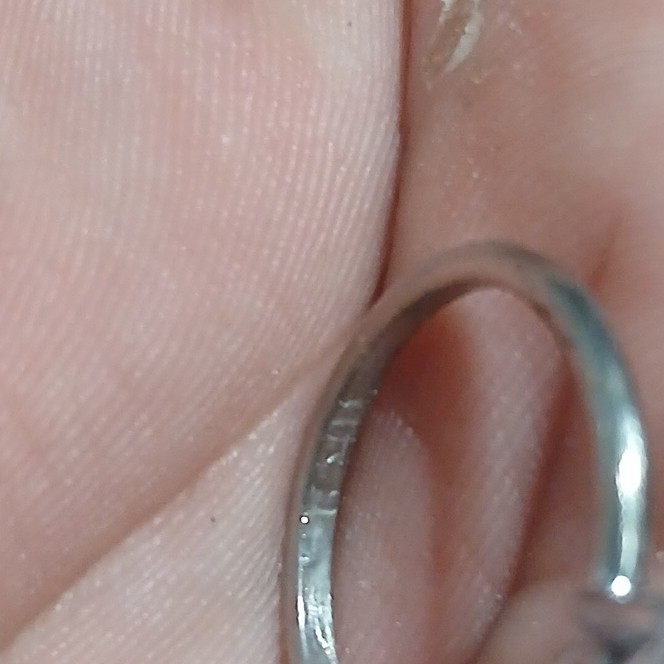 Sterling Silver Prong Set Solitaire Engagement Ri… - image 3