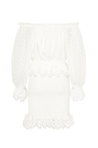 Spell & The Gypsy Daisy Chain Ruched Mini Dress white size XS new - Picture 9 of 19