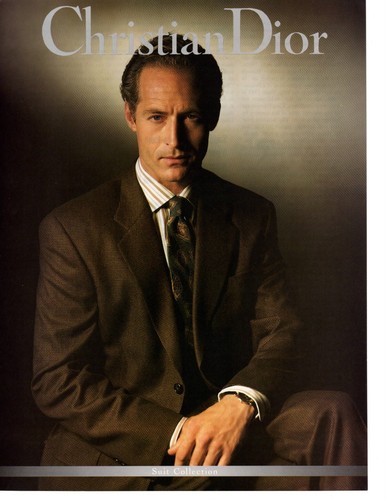 1991 Christian Dior Menswear Magazine Fashion Ad Wall Art Male Model Suit 1990s