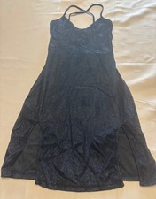 Shein Sexy NWT Black Glitter Short Mini Adjustable Strap Size Medium