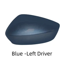 Blue Left Driver Side Car Rearview Mirror Cap Cover For Mazda 3 Axela M3 2014-16