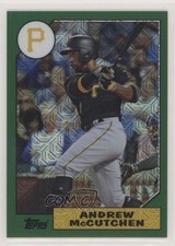 2017 Topps Silver Pack 1987 Design Chrome Green /150 Andrew McCutchen #87-AM z1r