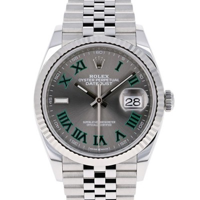 Rolex Datejust 36 mm NEW 2026 MARCH 126234 Wimbledon Slate Roman Jubilee