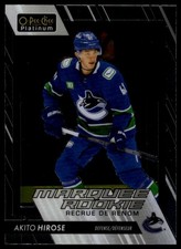 Akito Hirose 2023-24 O-Pee-Chee Platinum #298 RC Vancouver Canucks