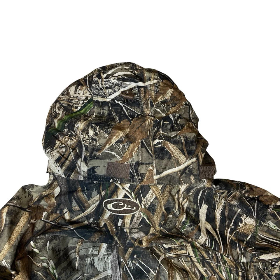 Drake Waterfowl Jacket Realtree Max-5 Hoodie Full Zip Size XL Magnattach - Image 3 of 4