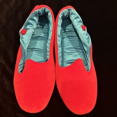 Dearfoams Red  Women's Slippers Size 6.5-7.5 Machine Washable