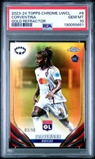 2023-24 Topps Chrome Gold RC /50 Corventina Melchie #6 PSA 10