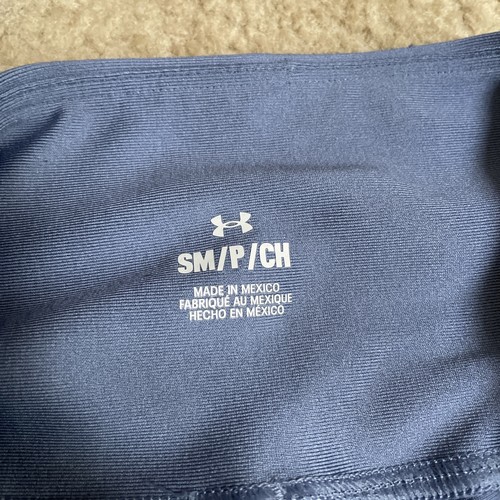 UNDER ARMOUR WOMEN'S HEATGEAR HI RISE ANKLE LEGGINGS BLUE SZ S - Picture 3 of 6