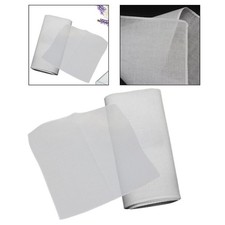 10 Pieces Pure White Handkerchiefs 26cm/10inch 42S Solid Color Classic for Men