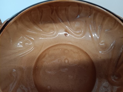 Atlantic Mold 11" Round Bowl Planter Vintage Mid Century Modern Pottery Ceramics - Picture 19 of 19
