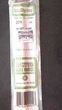 Evergreen Scale Models #229 Tubing 9/32" dia., pkg. 3 - Details Below