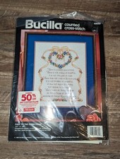 Bucilla Counted Cross Stitch Paul To The Corinthians NIB 92 Vtg 11X14 Christian