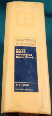DJB CATERPILLAR D330B D350B DUMP TRUCK SERVICE SHOP REPAIR MANUAL BOOK 4191-6098