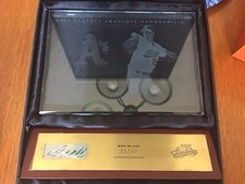 Mark Mulder 2003 Playoff Absolute Memorabilia etched glass auto signature. 23/50