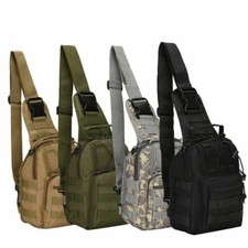 Men Tactical Backpack Molle Sling Chest Pack Shoulder Bag Outdoor Hiking Travel
