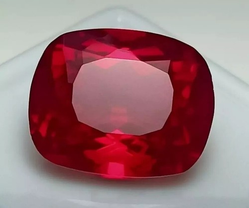 Gemstone AAA Flawless Red Ruby 10 Ct Loose Cushion Cut Loose Gemstone - Picture 3 of 5
