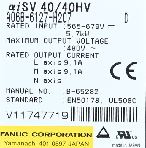 Fanuc A06B-6127-H207 Servo Amplifier Neu - Bild 3 von 3