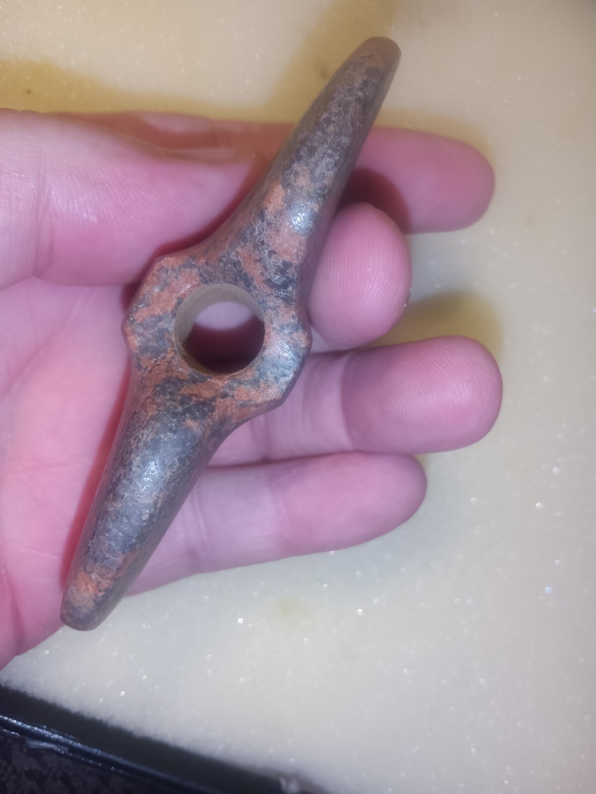 Authentic Missouri Quartz Butterfly Bannerstone Indian Arrowhead