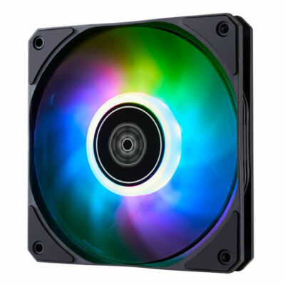 Silverstone SST-AS120B-ARGB Air Slimmer 120 ARGB Slim 120mm ARGB Fan, 4Pin PWM