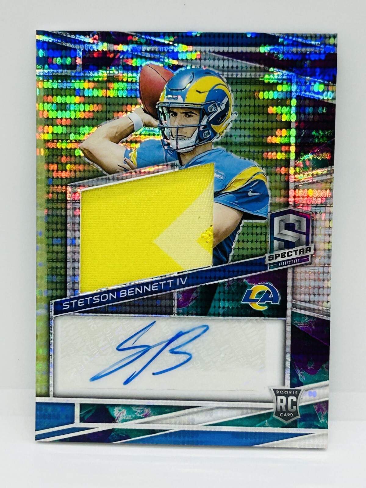 2023 Panini Spectra Stetson Bennett RPA Celestial Prizm #234 Rams #52/75 RC