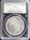 1881-S Morgan Dollar PCGS Graded MS62 Old Green Holder!