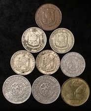 Philippines 1963 1 Centavo 1960/63/71 10 Cent.  1976 10 Sent. 1981/81/85 25 Sent