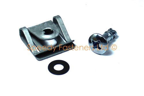 1x Dzus Posi Quick Release 17mm Quarter Turn Fairing Fastener Bolt & Clip Kit - Picture 5 of 6