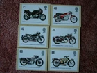 PHQ Stamp Card set No 277 Motorcycles, 2005. 6 card set. Mint Condition