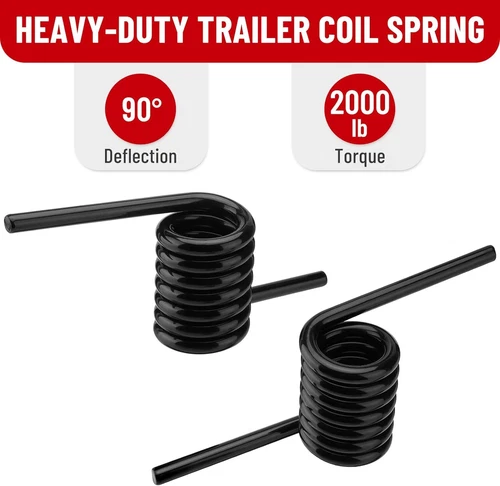 Trailer Ramp Spring Ramp Gate Holder Set 2pcs Trailer Coil Spring + 4pcs Hinges - Foto 7 di 16