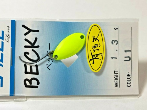 1268) 3 PIEZAS Señuelos BECKY 1.3g Cuchara de Trucha Limitada UCHOTEN Variaciones de Color - Imagen 2 de 19