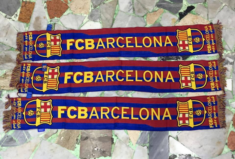 Écharpe Officieuse FC Barcelone - Scarf Bufanda Barça - À L'effigie De Messi & Neymar