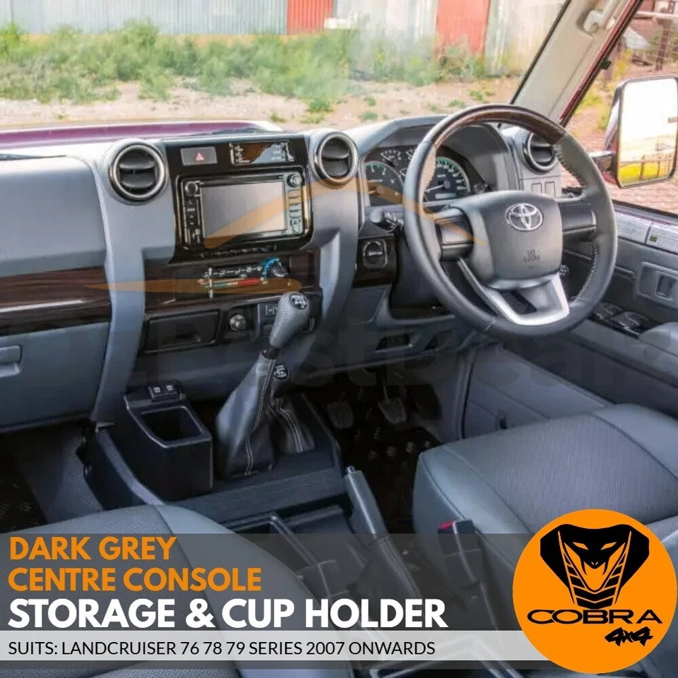 Center Console Storage Box Suits Landcruiser 76 78 79 Series 2007+ Cup Holder