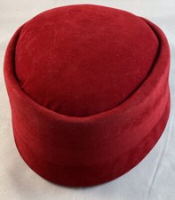 Authentic African Red IGWE Styled Native Fila/ Kufi Hat  24-1/2  