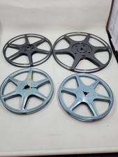 Lot of 4pcs Vintage 8mm Metal Reel 5" 6" 7"