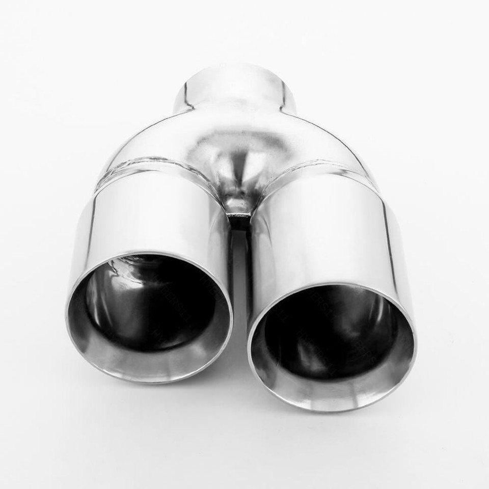 Borla Exhaust Twin 4 Inch Outlet 3 Inch Inlet 9 Length Dual Wall Stainless Steel E Exhaust Tip - Foto 8