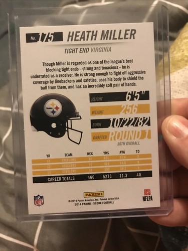 2014 Score Pittsburgh Steelers Panini 8 Cards In Plastic Cases - Picture 15 of 16