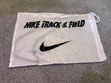 Nike Racing Track & Field White Drawstring Shoe Bag