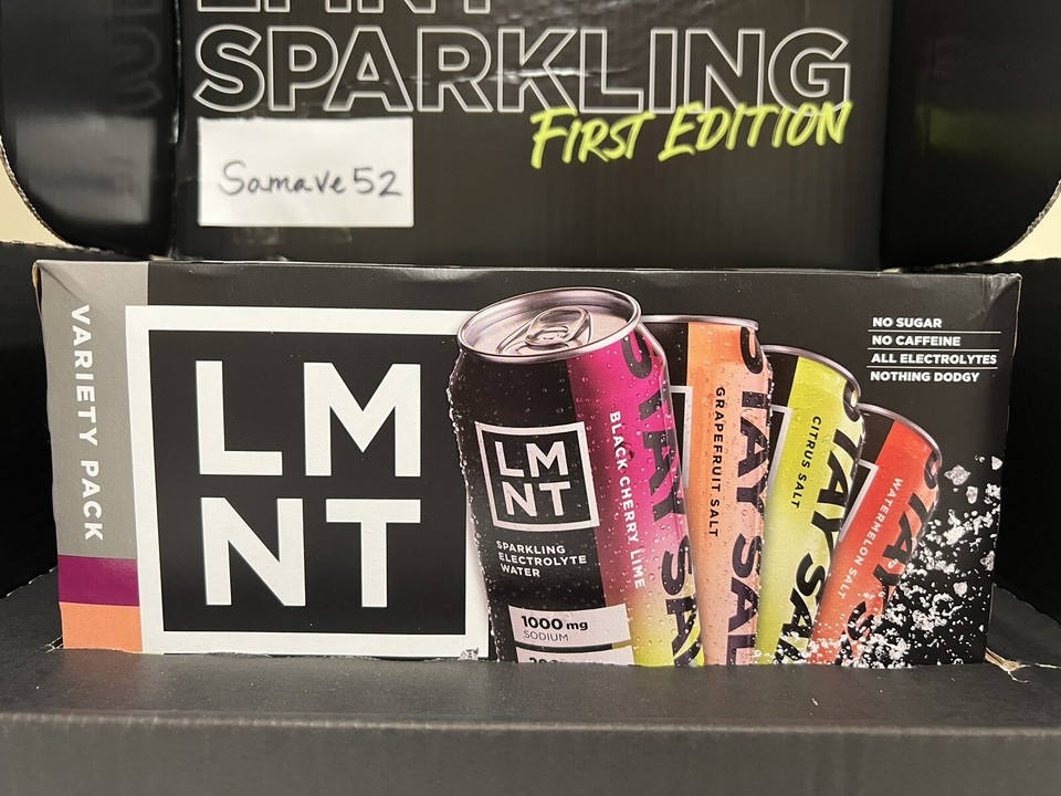 LIMITED FIRST EDITION LMNT Sparkling Electrolyte Water 8 Count