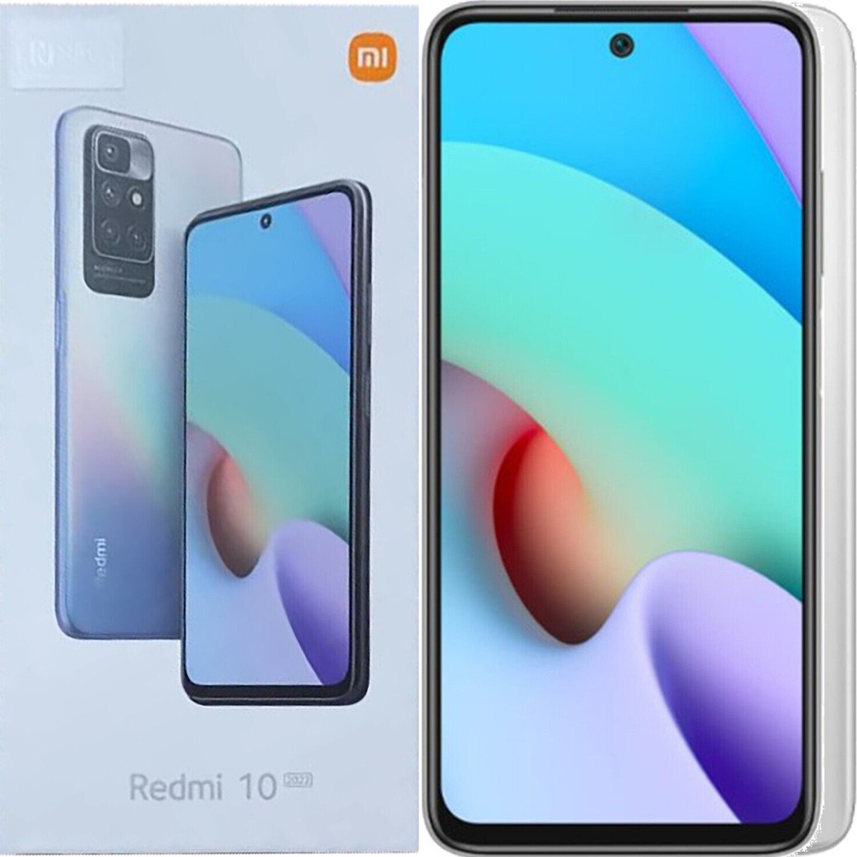 Redmi 10 ホワイト 6.5インチ 5G Xiaomi Redmi 10 2022 4G Pebble White 128GB + 4GB Dual-Sim